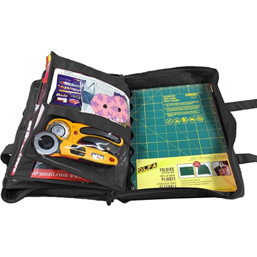 CA880B-Quilter’s Project Bag with 19 Pockets - Storage Craft Bag Organiser-Yazzii Craft Organisers