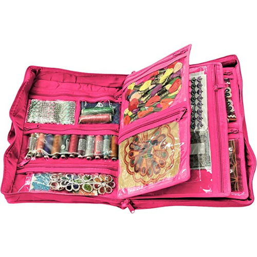 -Quilter’s Project Bag with 19 Pockets - Storage Craft Bag Organiser-Yazzii Craft Organisers