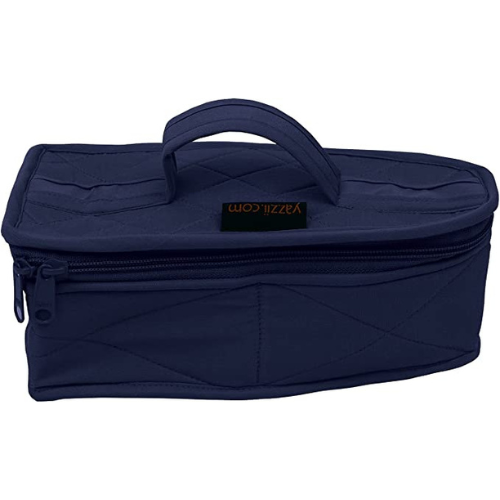 CA580N-Navy-Mini Iron Storage Case - Travel Iron Protective Cover-Yazzii Craft Organisers