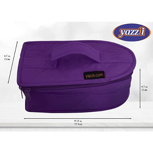 Iron Storage Case (Large) - Fits Oliso Mini Iron (CA555)-Iron Accessories-Dustproof, Easy to Carry, Handle, Holder, Iron Carrying Storage Bag, Iron Protective Cover, Iron Storage Case, Multipurpose, Portable, Quilting, Storage, Travel Iron, Yazzii, Zipper Closure-Yazzii Craft Organizers and Bags