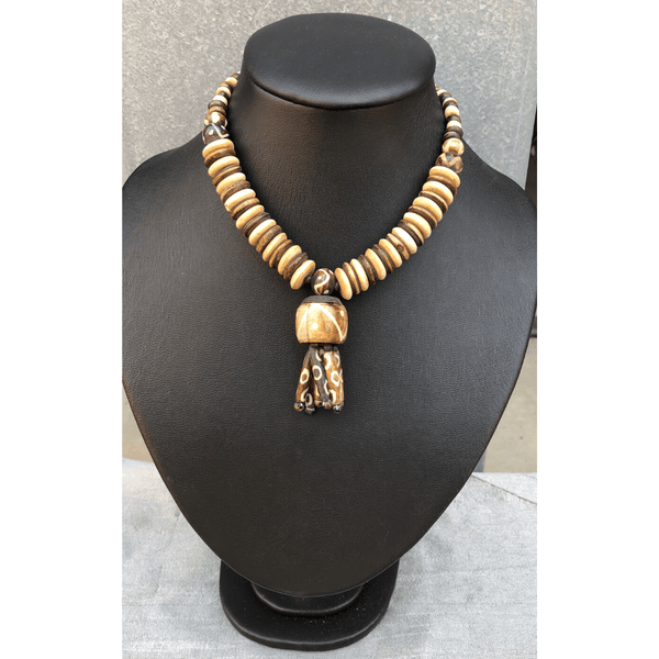 YN-003-Wooden Large Beaded Necklace-Yazzii Craft Organisers