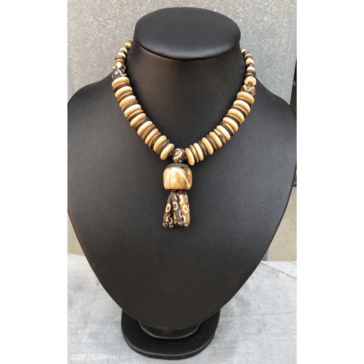 YN-003-Wooden Large Beaded Necklace-Yazzii Craft Organisers