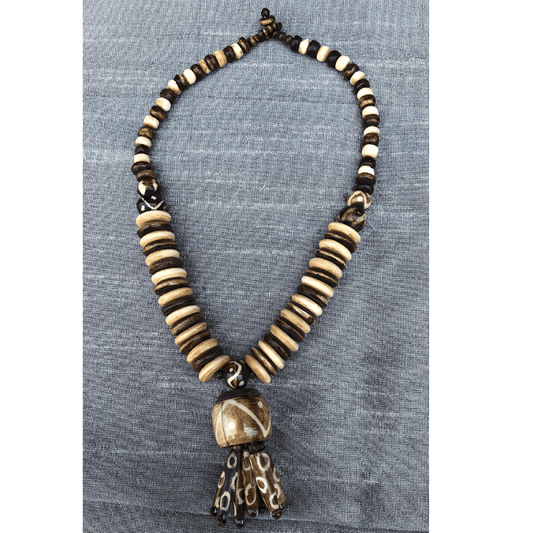 Wooden Large Beaded Necklace
