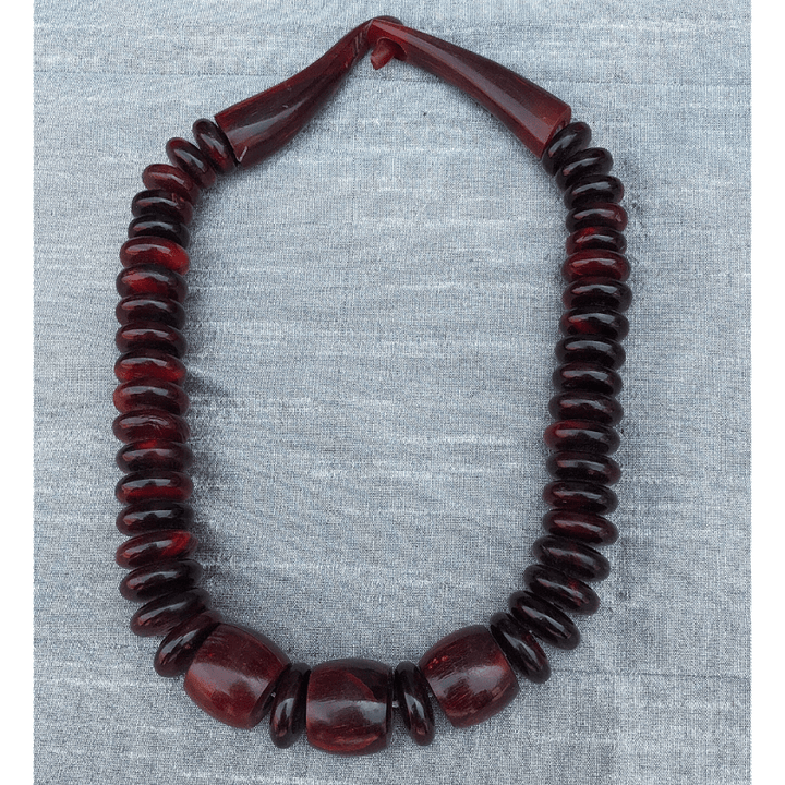 YN-008-Maroon Beaded Necklace-Yazzii Craft Organisers