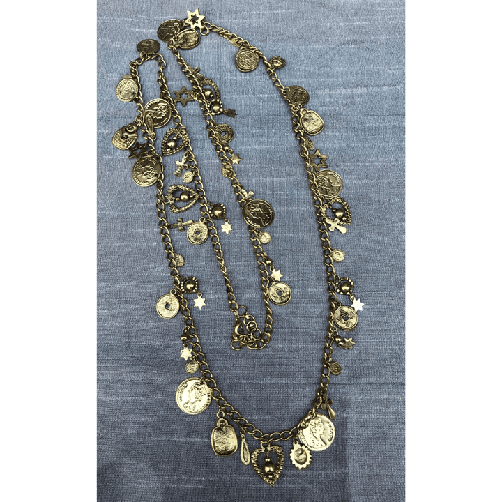YN-015-Gold Charms Necklace-Yazzii Craft Organisers