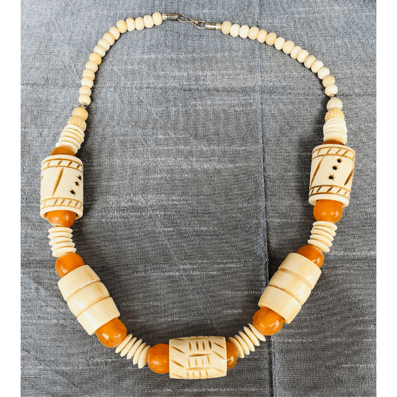 Wooden Large Costume Necklace