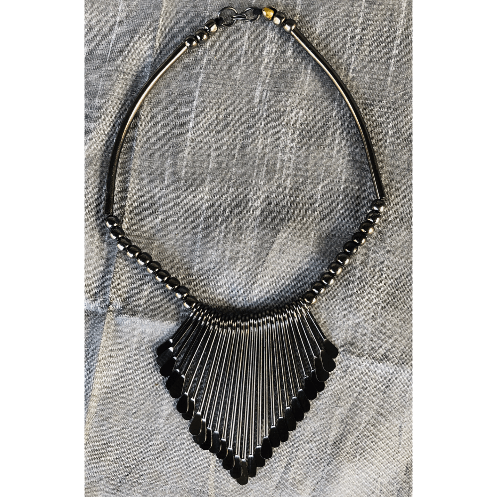 Black Gold Metallic Necklace