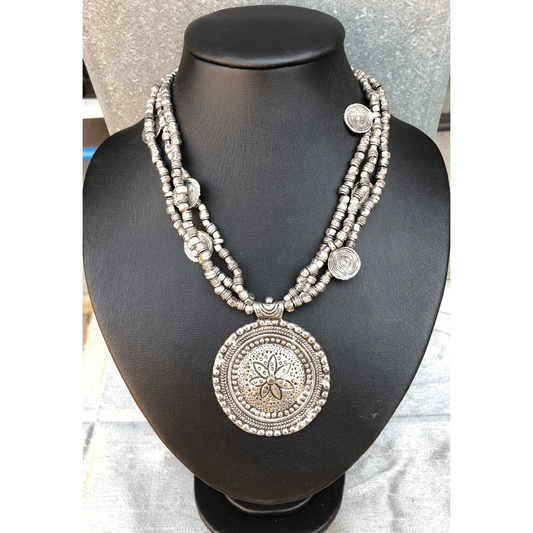 Silver Multi Strand Necklace
