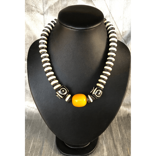 Yellow Beaded Necklace