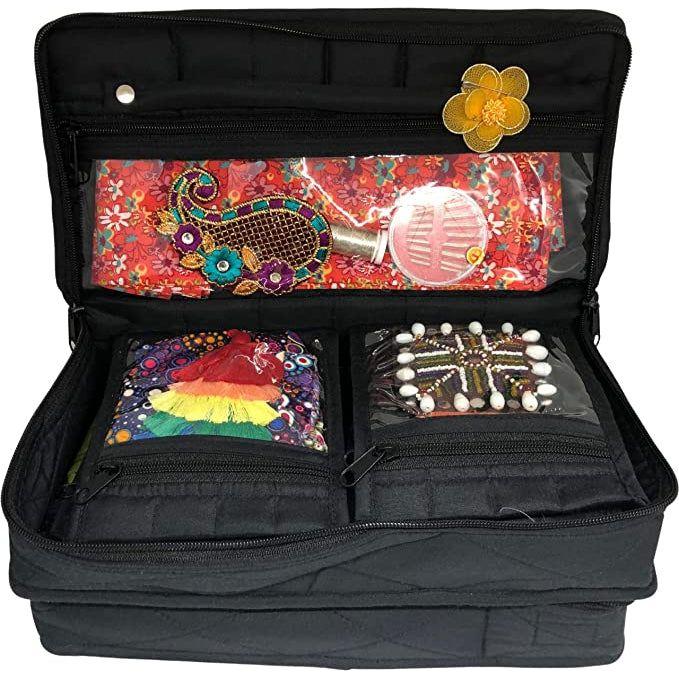 CA610B-Deluxe Craft / Jewellery Storage Portable Organizer-Yazzii Craft Organisers